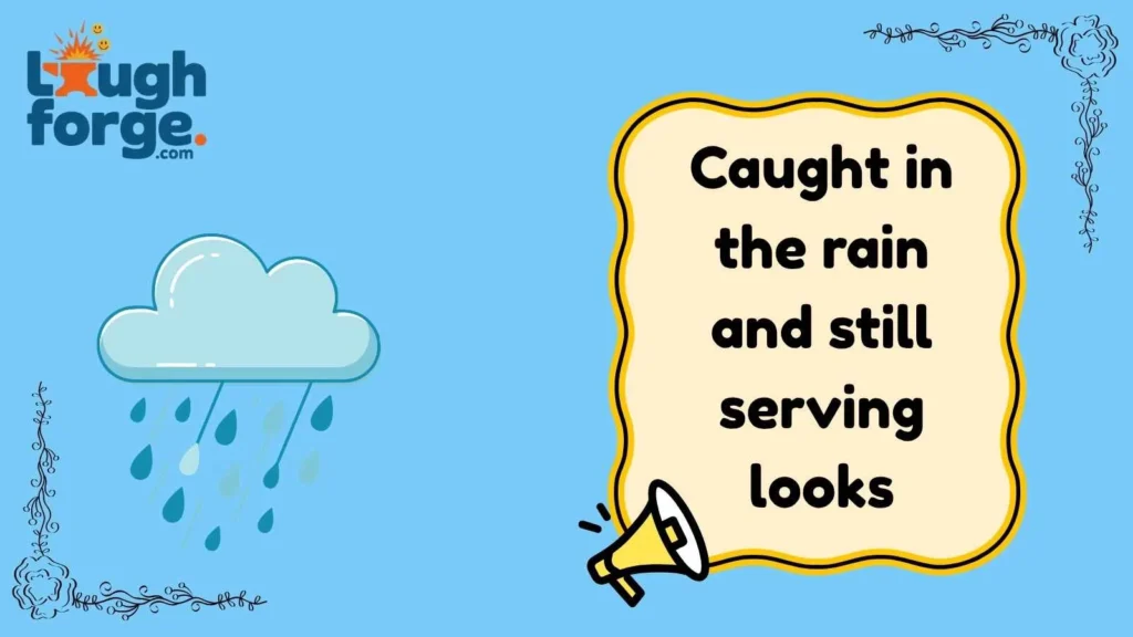 Rain jokes for Instagram captions