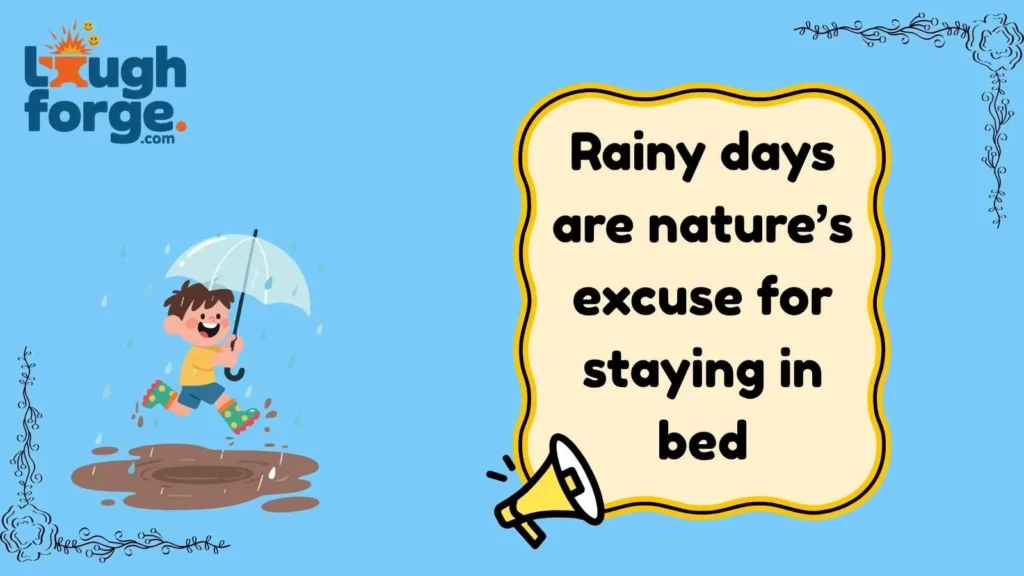 Clever Rainy Weather One-Liners