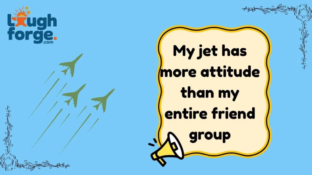 Fighter jet and pilot puns