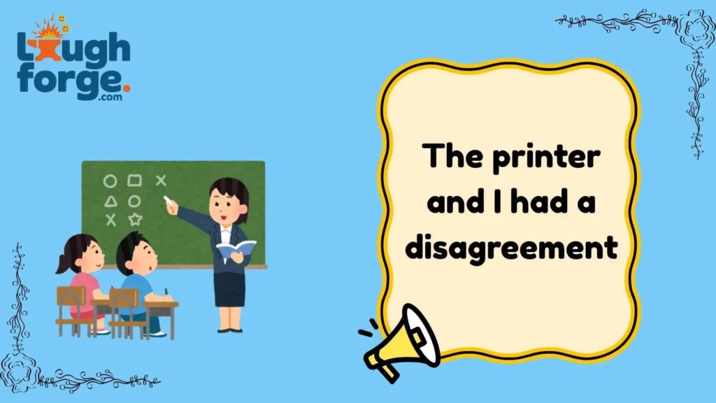 Funny Student Excuse Jokes